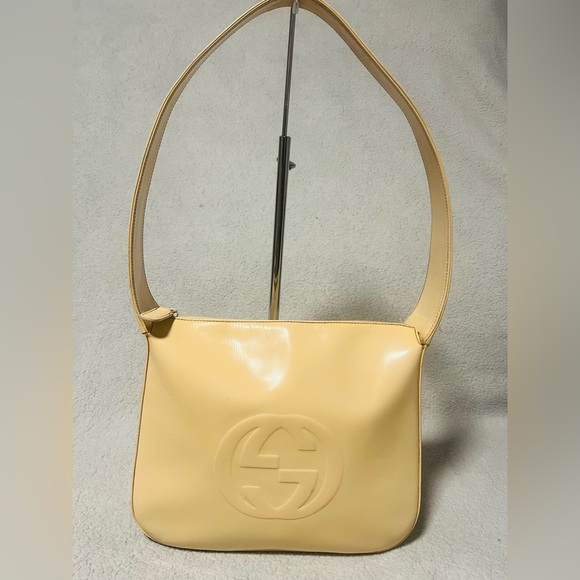 Gucci Vintage Beige Interlocking GG Shoulder Bag - Picture 14 of 15